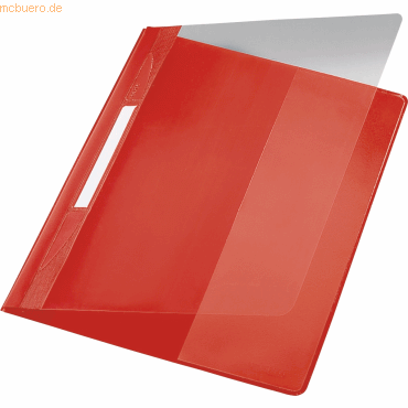 Leitz Plastik-Hefter Exquisit A4+ PVC mit Innentasche rot