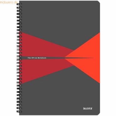 4002432112432 - Office Collegeblock A4 liniert spiralgebunden mit PP Einband Rot 4002432112432 - Office Collegeblock A4 liniert spiralgebunden mit PP Einband Rot