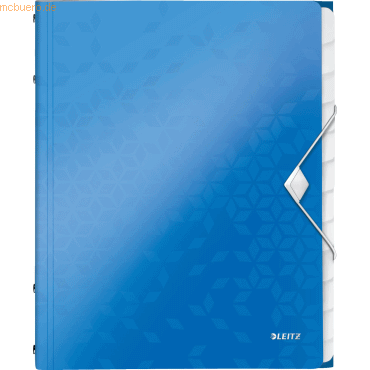 Leitz Ordnungsmappe Wow A4 12-teilig blau metallic