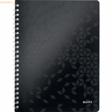 4002432121304 - Collegeblock 4637-00-95 WOW Muster liniert liniert Rand beidseitig A4 80g schwarz 80 Blatt 4002432121304 Leitz 4002432121304 - Collegeblock 4637-00-95 WOW Muster liniert liniert Rand beidseitig A4 80g schwarz 80 Blatt 4002432121304 Leitz