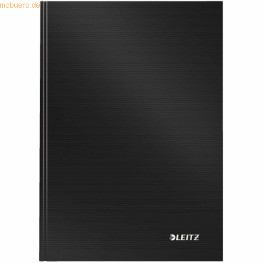6 x Leitz Notizbuch Solid fester Einband A5 liniert 80 Blatt schwarz