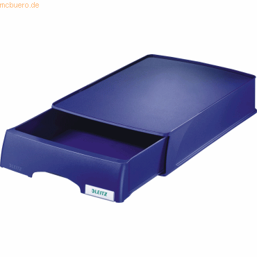 Leitz Briefablage Plus A4 mit Schublade blau