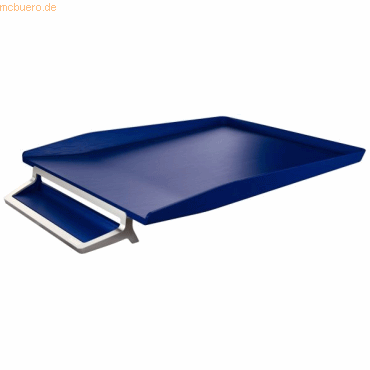 4002432110575 - Briefablage Style A4 mit Stiftablage titan blau