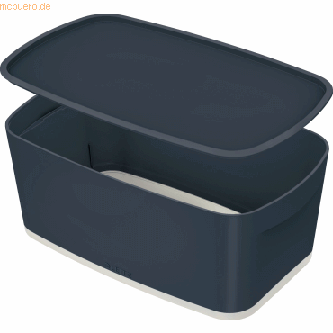 4 x Leitz Aufbewahrungsbox MyBox Cosy Klein mit Deckel ABS grau/hellgr