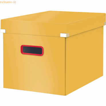 Leitz Aufbewahrungsbox Click & Store Cosy Cube groß Karton gelb