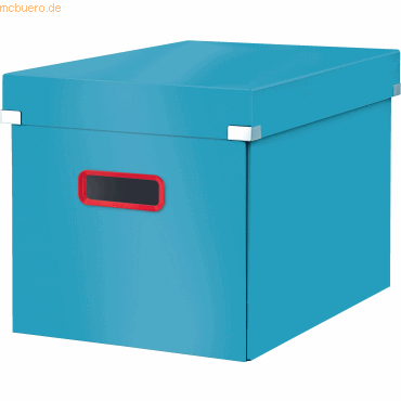 Leitz Aufbewahrungsbox Click & Store Cosy Cube groß Karton blau
