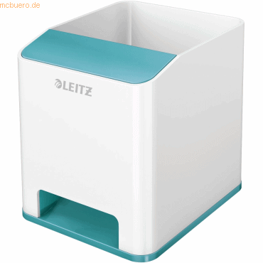 Leitz Stifteköcher Wow Duo Colour Sound weiß/eisblau