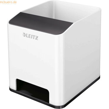 Leitz Stifteköcher Wow Duo Colour Sound weiß/schwarz