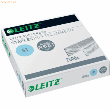 Leitz Heftklammer Softpress 30 Blatt VE=2500 Stück