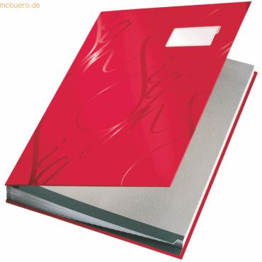 Leitz Unterschriftsmappe Design 18 Fächer rot