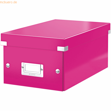 Leitz Ablagebox Click & Store DVD pink