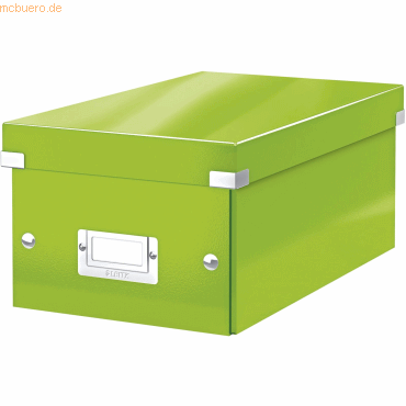 Leitz Ablagebox Click &amp; Store Wow DVD Graukarton grün