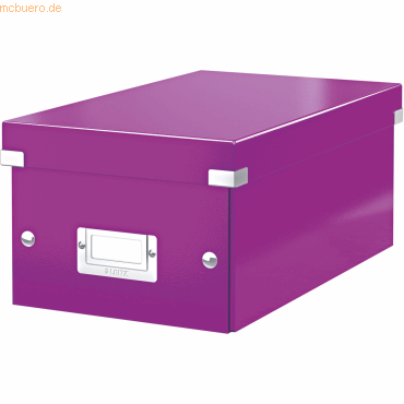 Leitz Ablagebox Click & Store DVD violett