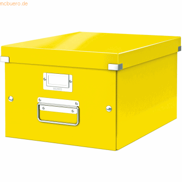 Leitz Ablagebox Click &amp; Store Wow A4 Graukarton gelb