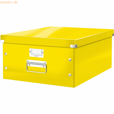 Leitz Ablagebox Click &amp; Store Wow A3 Graukarton gelb