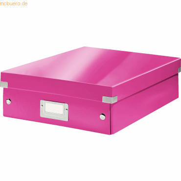 Leitz Organisationsbox Click & Store mittel pink