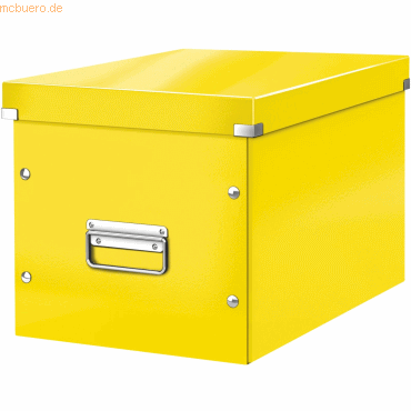 Leitz Archivbox Click &amp; Store Wow Cube L Hartpappe gelb