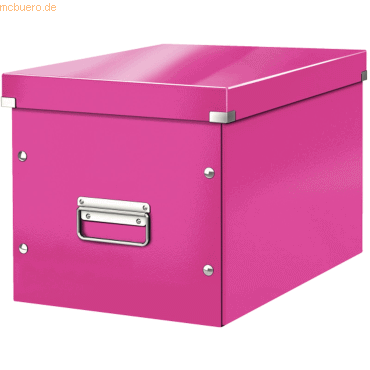 Leitz Archivbox Click &amp; Store Cube L Hartpappe pink