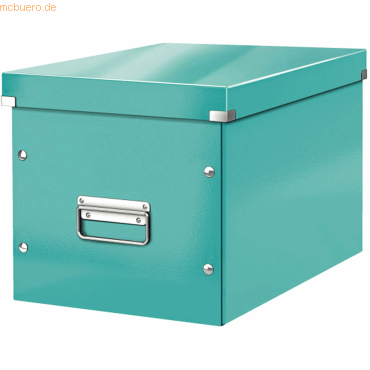 Leitz Archivbox Click &amp; Store Cube L Hartpappe eisblau