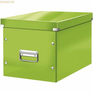 Leitz Archivbox Click &amp; Store Wow Cube L Hartpappe grün