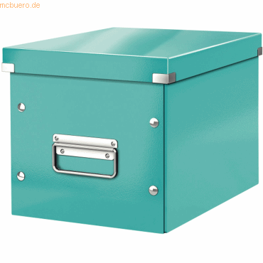 Leitz Archivbox Click & Store Cube M Hartpappe eisblau