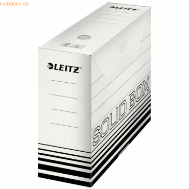 Leitz Archivbox Solid 100mm Wellpappe weiß