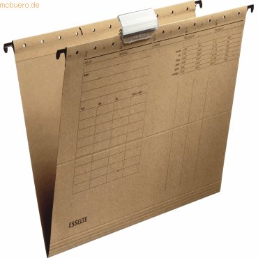 4001536003462 - Hängemappe Esselte 6210 A4 naturbraun 4001536003462 25 S