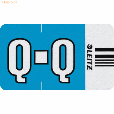 Leitz Orgacolor Buchstabensignal Q VE=250 Stück blau