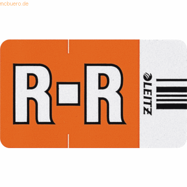 Leitz Orgacolor Buchstabensignal R VE=250 Stück orange