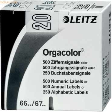 4002432119523 - Signaletikett Orgacolor® Papier sk 20 30 x 23 mm weiß 500 Stück 4002432119523 - Signaletikett Orgacolor® Papier sk 20 30 x 23 mm weiß 500 Stück