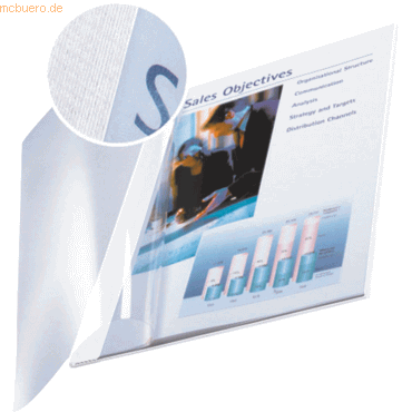 4002432373710 - Buchbindemappe impressBind A4 SoftCover 105mm weiß 71- 4002432373710 7414-00-01 10 Stück