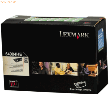 0734646035880 - Original Toner schwarz 21000 Seiten (64004HE) für T640 n dn dtn T642 n tn dtn T644 n tn dtn 0734646035880 - Original Toner schwarz 21000 Seiten (64004HE) für T640 n dn dtn T642 n tn dtn T644 n tn dtn