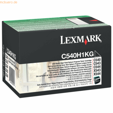 Lexmark Rückgabe-Tonerkartusche Lexmark C540H1KG C540 schwarz