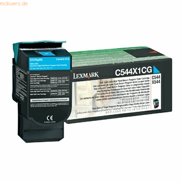 Lexmark Toner Original Lexmark C544X1CG cyan