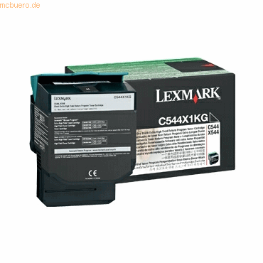 Lexmark Toner Original Lexmark C544X1KG schwarz