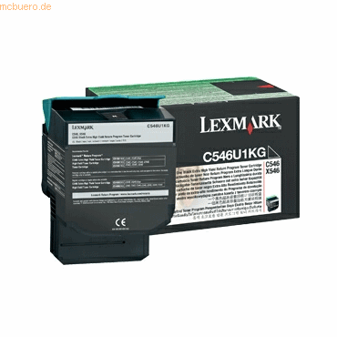 Lexmark Toner Original Lexmark C546U1KG schwarz