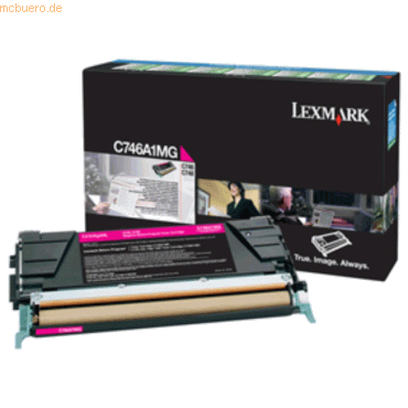 Lexmark Rückgabe-Tonerkartusche Lexmark C746A1MG C746 magenta