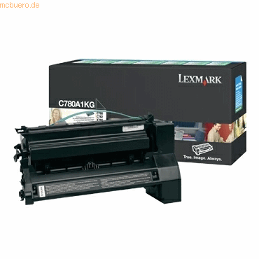 0734646018227 - Rückgabetoner C780A1KG Reichweite 6000 Seiten schwarz 0734646018227 Lexmark