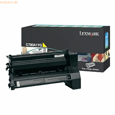 0734646018265 - Rückgabetoner C780A1YG Reichweite 6000 Seiten gelb 0734646018265 Lexmark