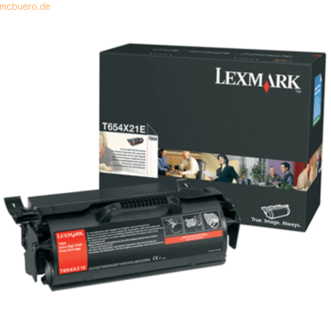 0734646064484 - Original Toner Standard Variante - T X6 schwarz 36000 Seiten (T654X21E) 0734646064484 - Original Toner Standard Variante - T X6 schwarz 36000 Seiten (T654X21E)