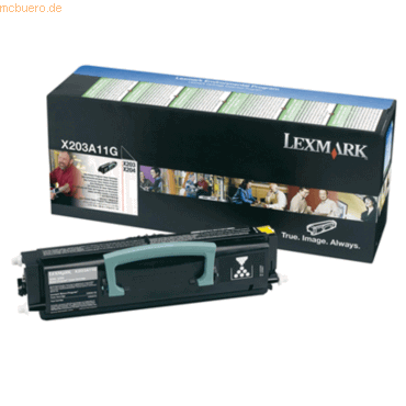 Lexmark Rückgabe-Tonerkartusche Lexmark X203A11G X203 schwarz