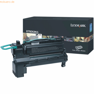 0734646251587 - - Besonders hohe Ergiebigkeit - Schwarz - Original - Tonerpatrone LCCP - für X792de X792dte X792dtfe X792dtme X792dtpe X792dtse