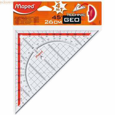 3154140287009 - Geometriedreieck Technic 028700 Griffring 26cm 3154140287009 Maped