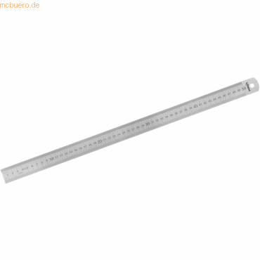 3154141185007 - 10 x Lineal Metall 50cm silber im Etui