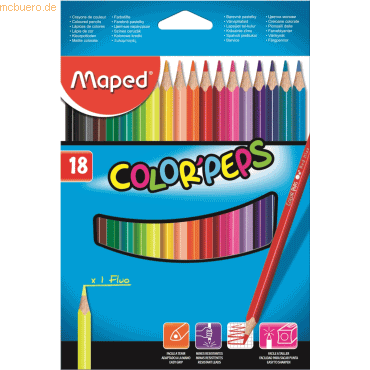 12 x Maped Buntstift Color'Peps Kartonverpackung VE=18 Stück