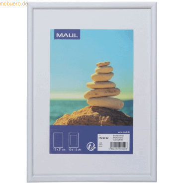 Maul Bilderrahmen Maulart Kunststoff / Kunststoffglas 14,2x20,2cm weiß