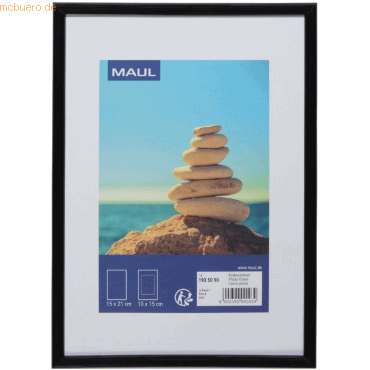 Maul Bilderrahmen Maulart Kunststoff / Kunststoffglas 14,2x20,2cm schw