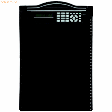 Maul Schreibplatte A4 mit Rechner schwarz