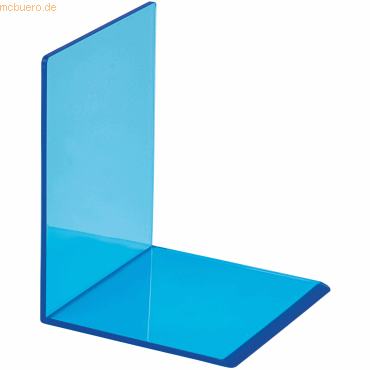 MAUL Buchstütze Acry Neon 3mm 100x130x100mm transparent blau