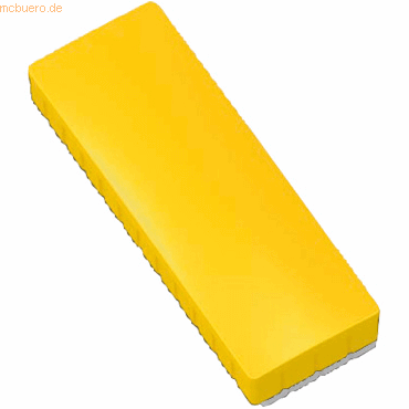 Maul Magnet Solid 54x19 mm 1 kg Haftkraft 10 Stück gelb